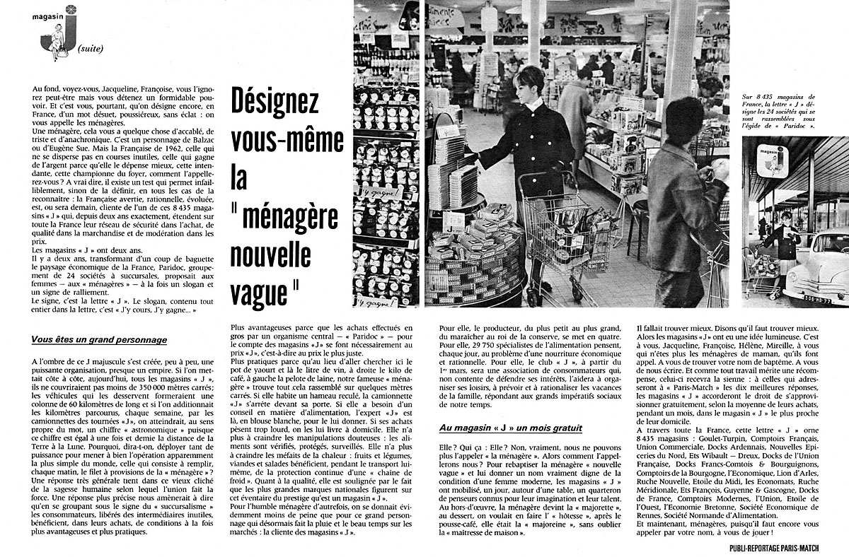 Advert Magasin J 1962