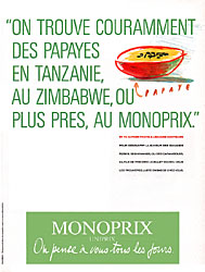 Advert Monoprix 1989