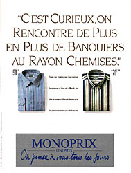 Advert Monoprix 1989