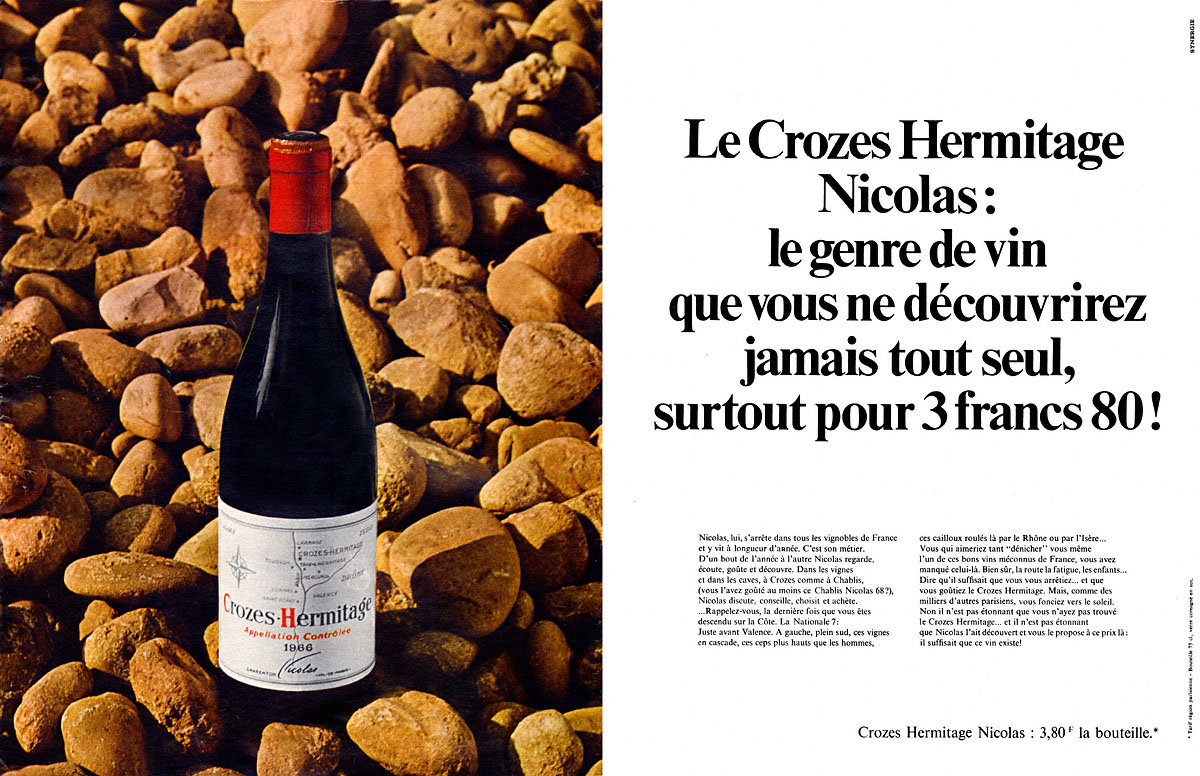 Advert Nicolas 1969