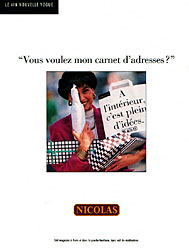 Advert Nicolas 1989