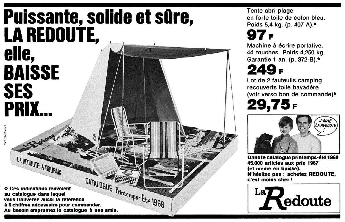 Advert La Redoute 1968