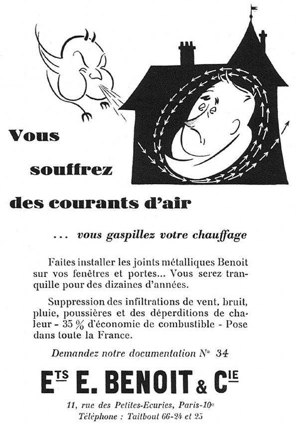 Advert Benoit & Cie. 1951