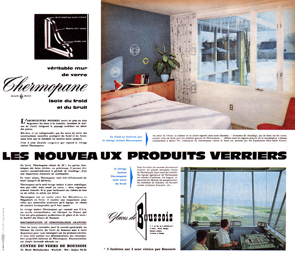 Advert Boussois 1958
