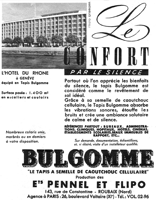 Advert Bulgomme 1952