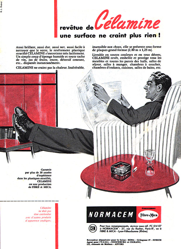 Advert Celamine 1956