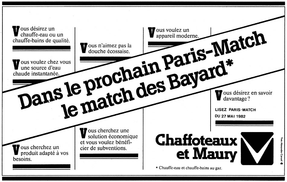 Advert Chaffoteaux & Maury 1982