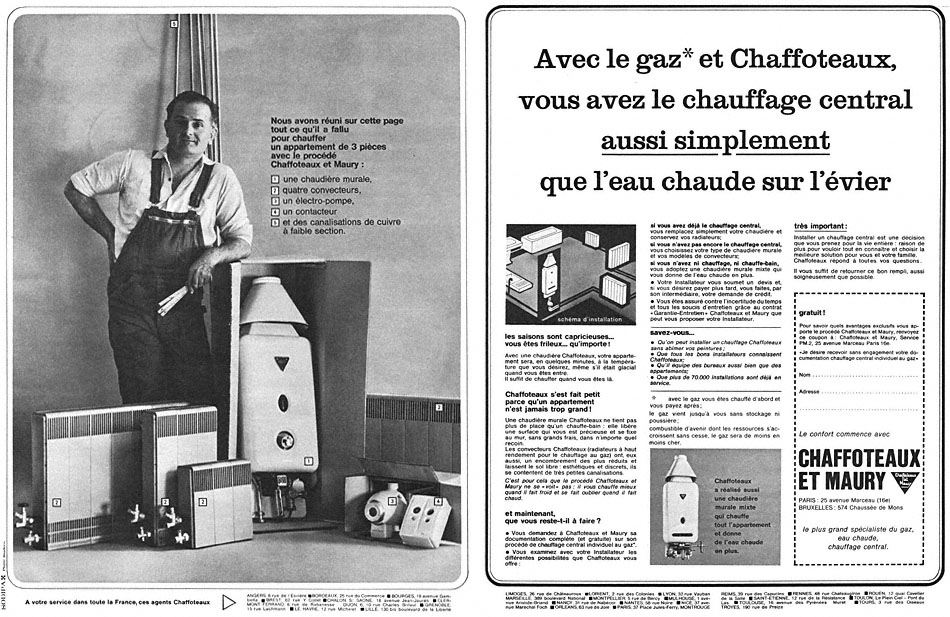 Advert Chaffoteaux & Maury 1963