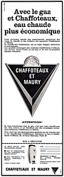 Advert Chaffoteaux & Maury 1964