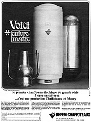 Advert Chaffoteaux & Maury 1965