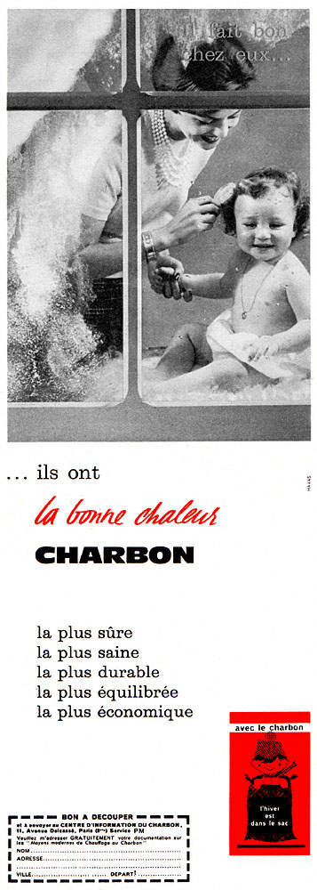 Advert Charbon 1960