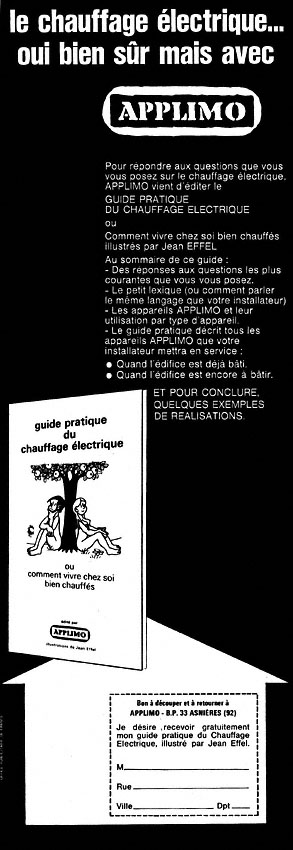 Advert Divers Chauffage 1972