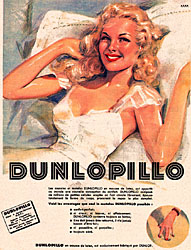 Advert Dunlopillo 1951