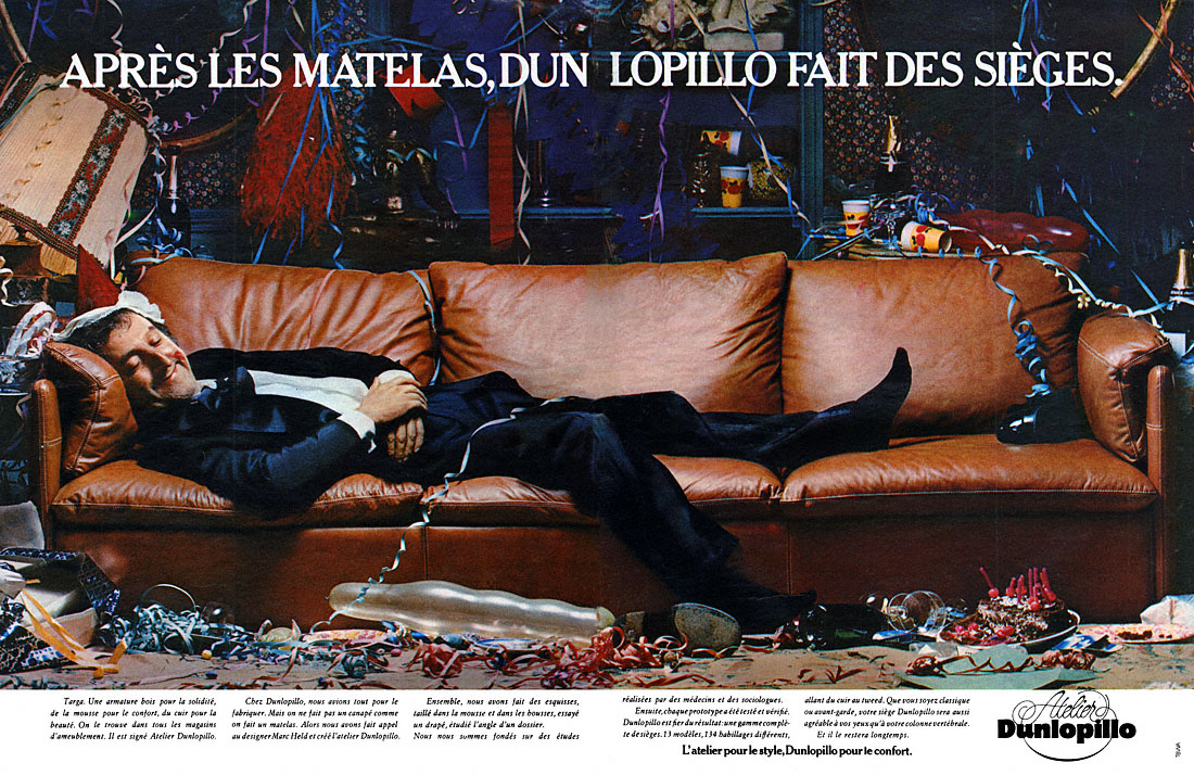 Advert Dunlopillo 1977