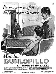 Advert Dunlopillo 1952