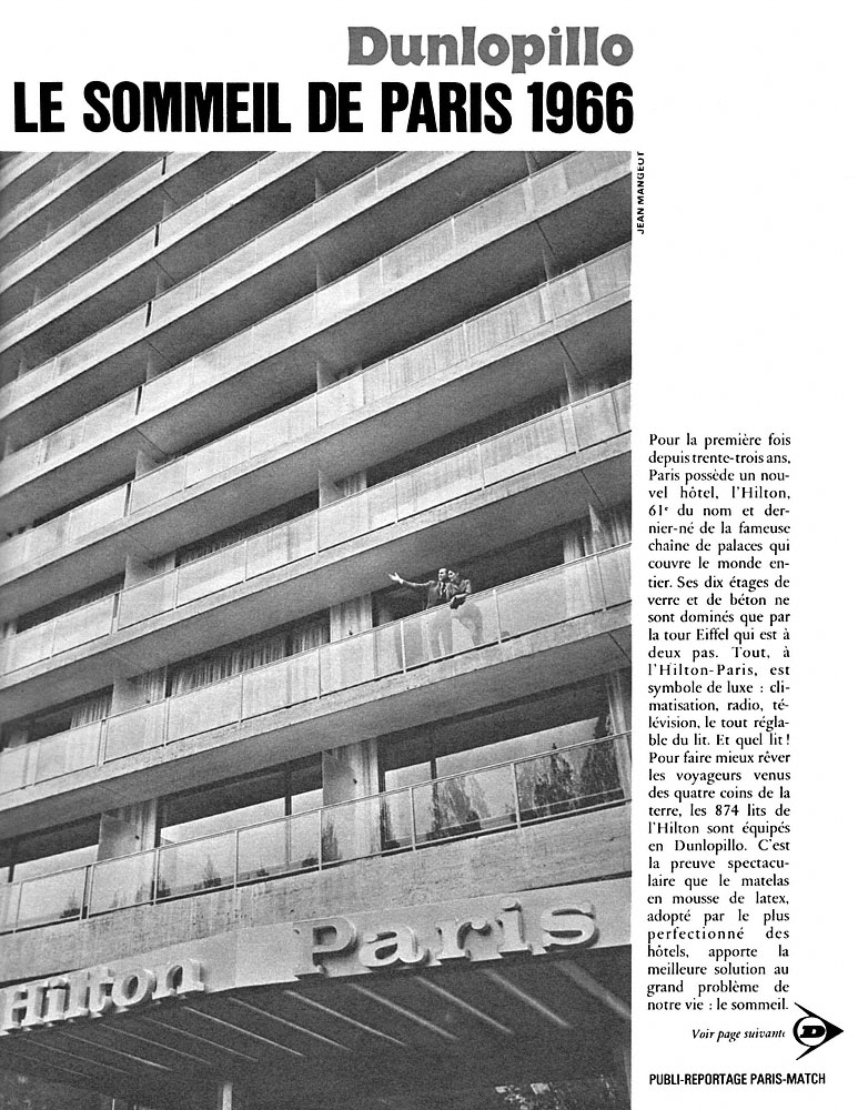 Advert Dunlopillo 1966