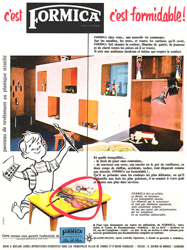 Advert Formica 1956