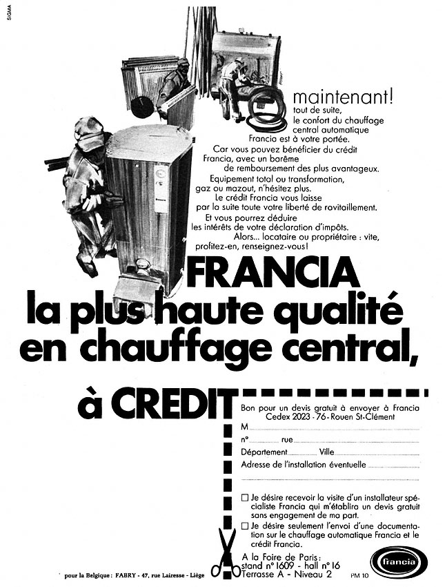 Advert Francia 1970