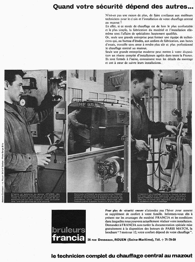 Advert Francia 1961