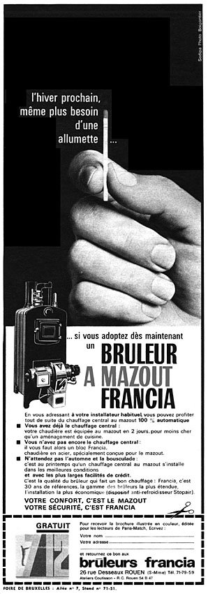 Advert Francia 1962
