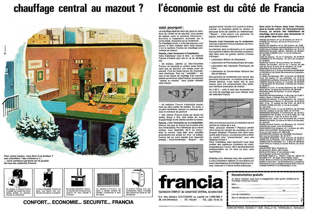 Advert Francia 1966