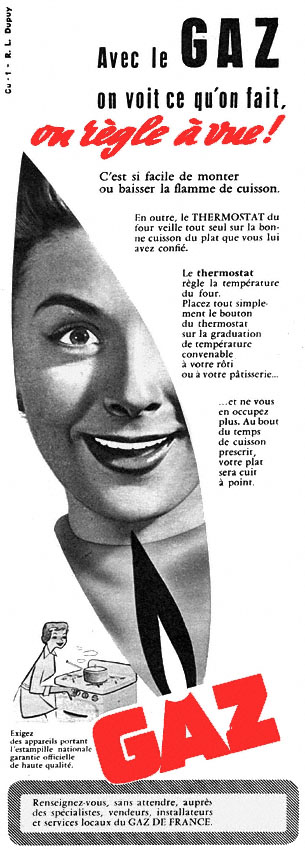 Advert Gaz 1955