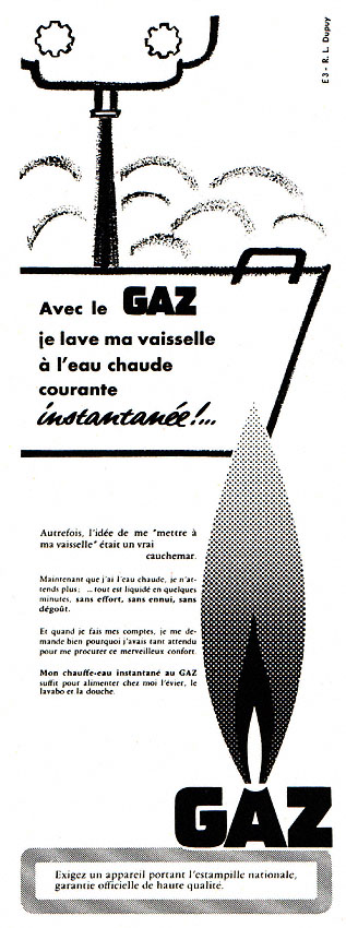 Advert Gaz 1955