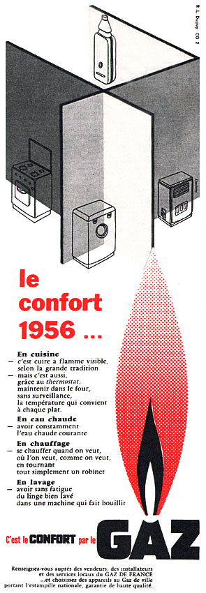 Advert Gaz 1956