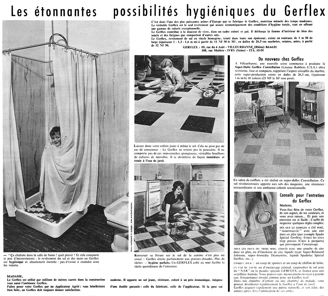 Advert Gerflex 1960