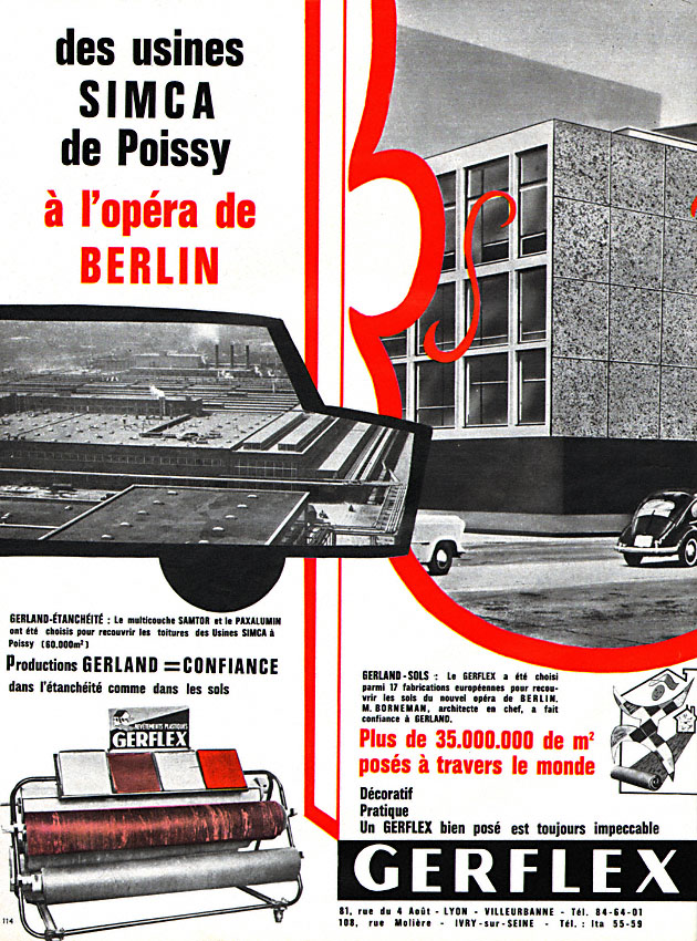 Advert Gerflex 1962