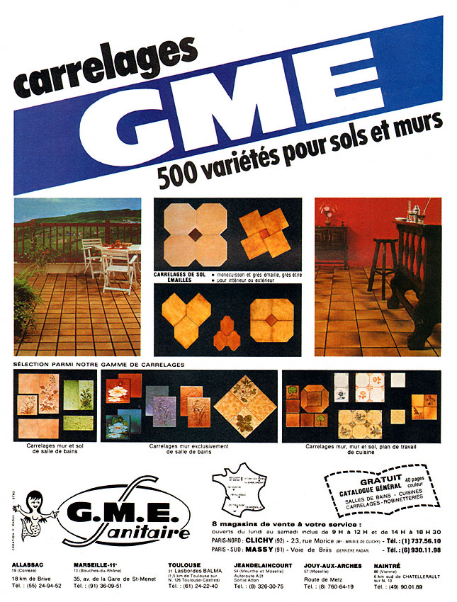 Advert G.M.E. 1982
