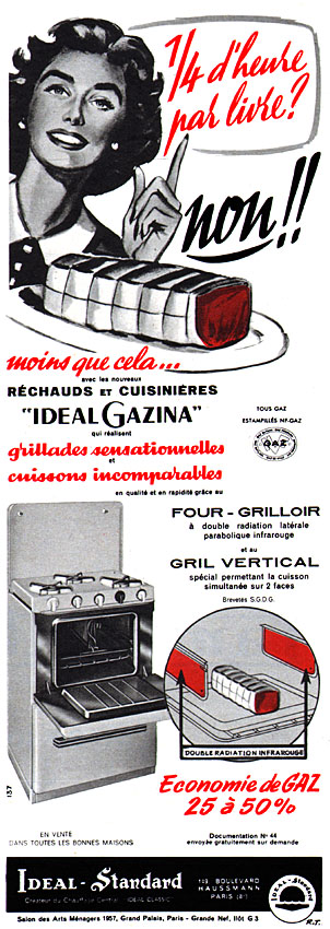 Advert Idal Standard 1957
