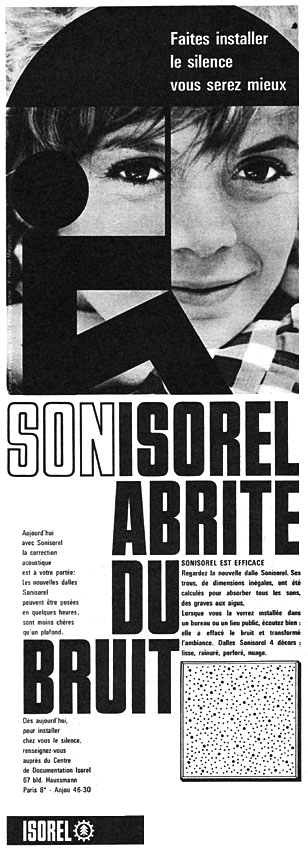 Advert Isorel 1960