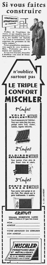 Advert Mischler 1957