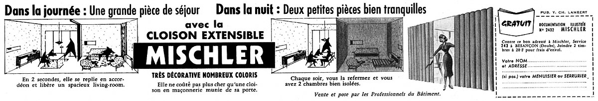 Advert Mischler 1958