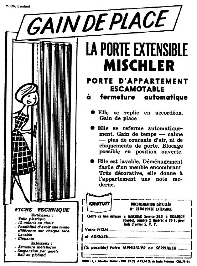 Advert Mischler 1958