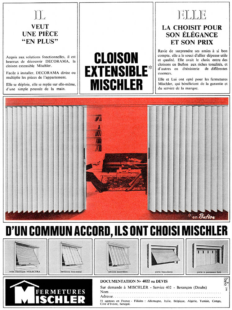 Advert Mischler 1965
