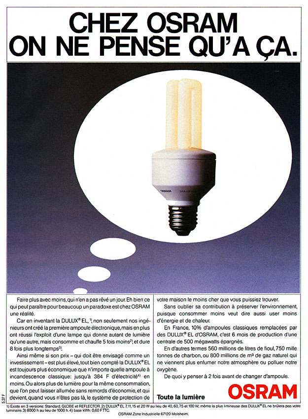 Advert Osram 1990