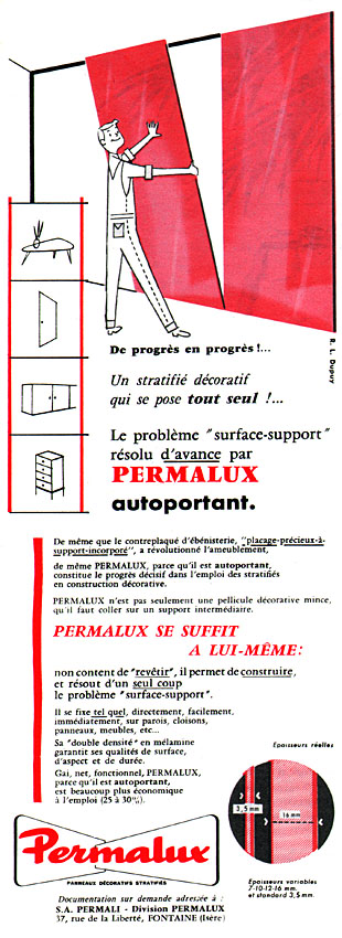 Advert Permalux 1959