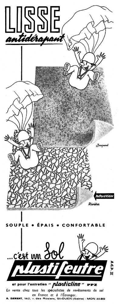 Advert Plastifeutre 1961