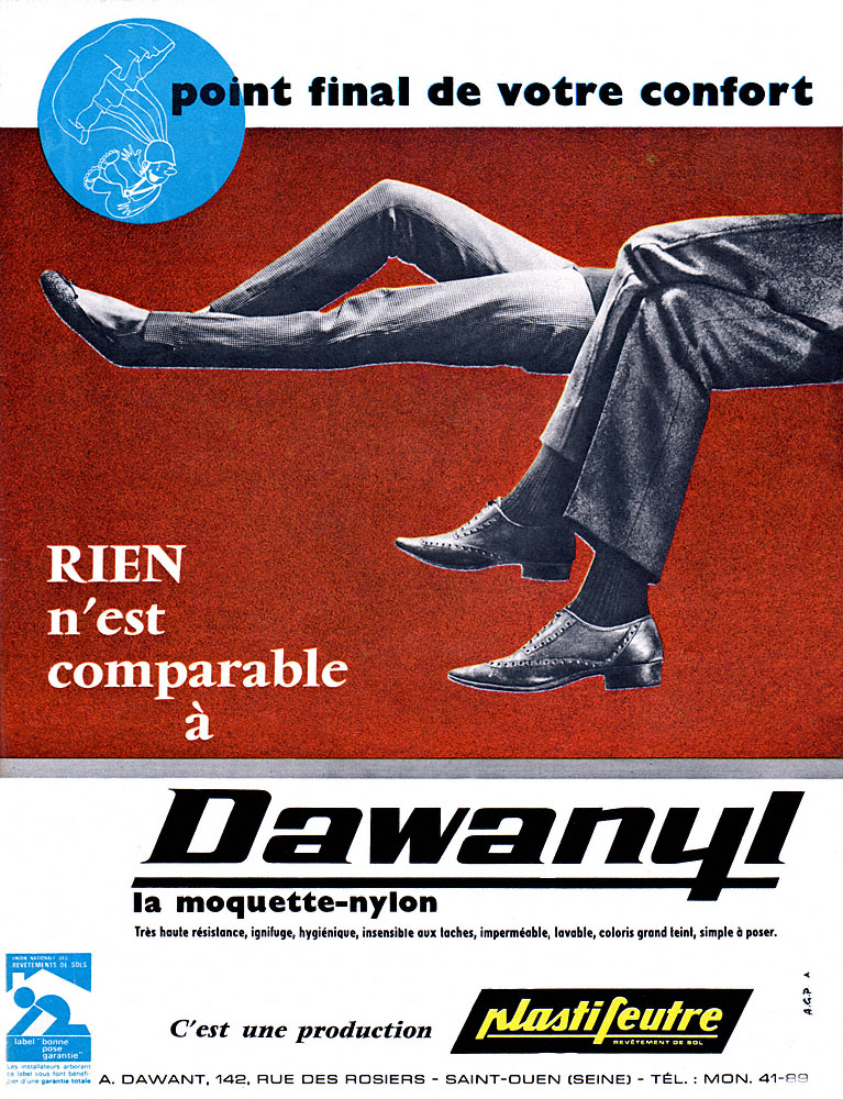 Advert Plastifeutre 1963