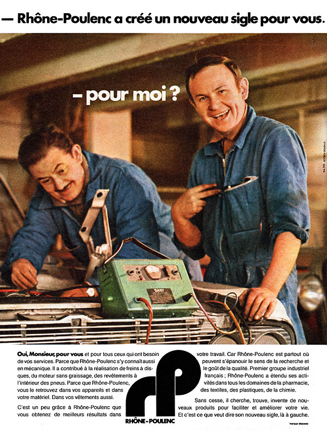 Advert Rhne-Poulenc 1970