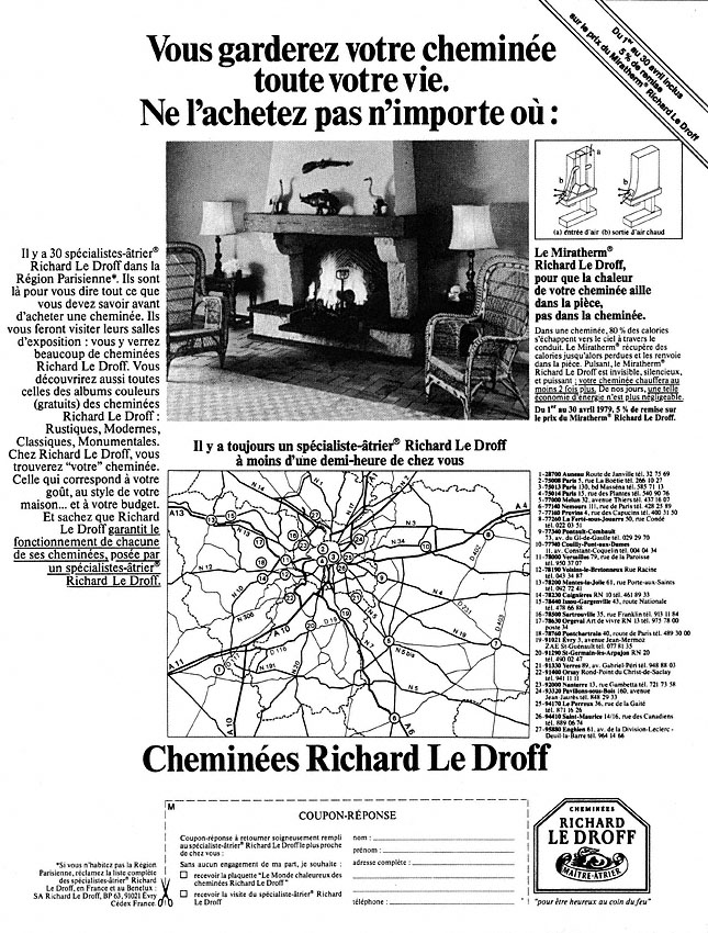Advert Richard Le Droff 1979