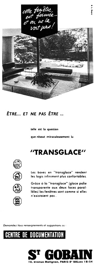 Advert Saint Gobain 1955