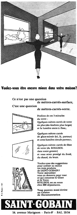 Advert Saint Gobain 1956