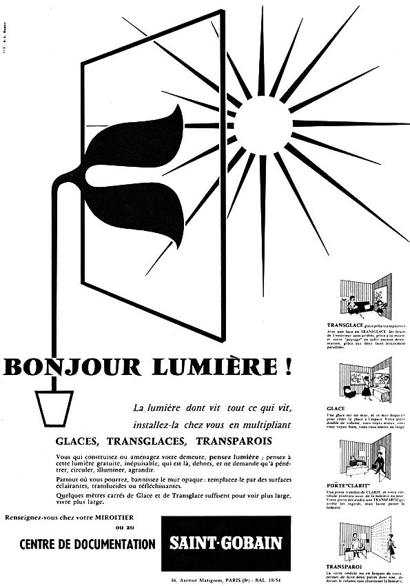 Advert Saint Gobain 1957