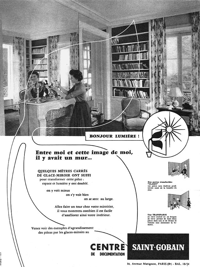 Advert Saint Gobain 1958