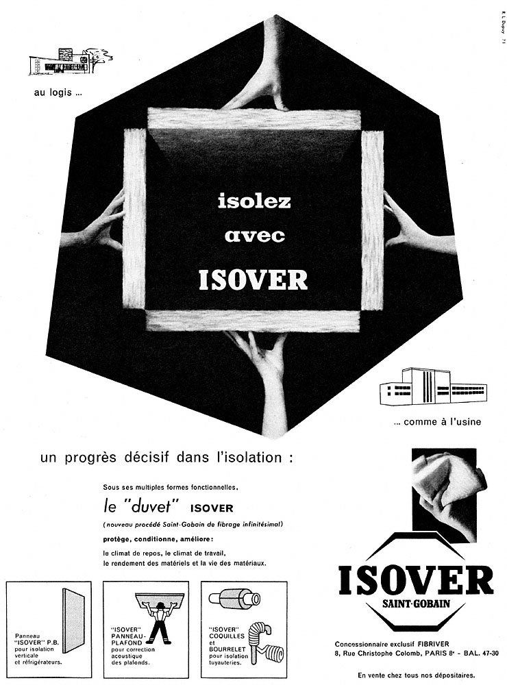 Advert Saint Gobain 1960