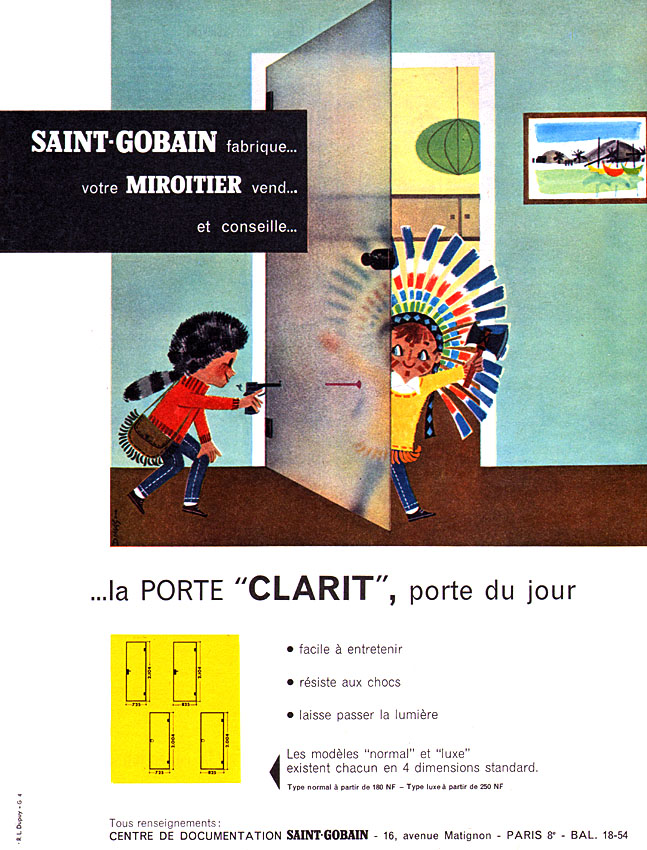 Advert Saint Gobain 1960