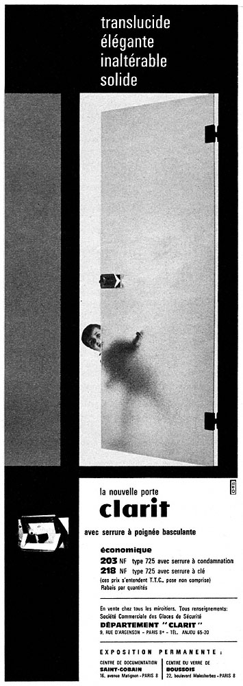 Advert Saint Gobain 1962
